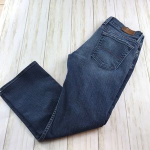 Lucky Brand Sundown Straight Cuffed Crop Jeans